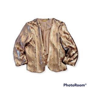 Baby Phat Rose Gold Sequin Jacket